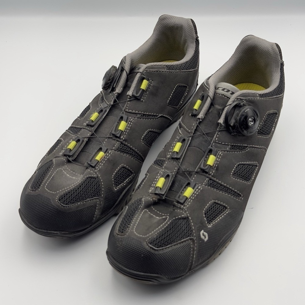 Scott Men's 12.5 Trail Boa Cable Evo Biking Shoes Clipless Cycling Gray